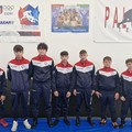 Il team Palomba Francesco in partenza per il campionato italiano under 15 di lotta libera