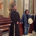Al Bano Carrisi a Molfetta. Momento di preghiera in Basilica con i frati