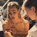 La molfettese Giusy Tangari dietro le quinte di Battiti Live come fashion designer