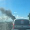 Traffico bloccato tra Giovinazzo e Molfetta, veicolo in fiamme