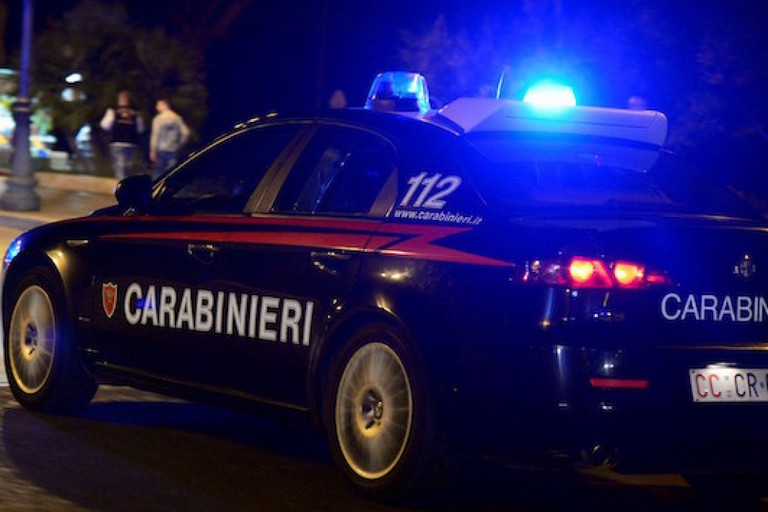 L'intervento dei Carabinieri