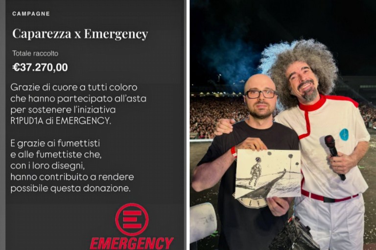 Caparezza, il tour Orbit Orbit si chiude con 37.270 euro per EMERGENCY