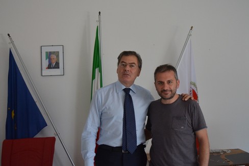 Commissario Mauro Passerotti e ing Gianluca Biscotti. <span>Foto Isabella de Pinto</span>