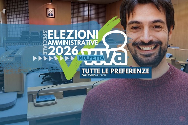 Elezioni amministrative Molfetta 2026, i voti per i candidati della coalizione di Manuel Minervini