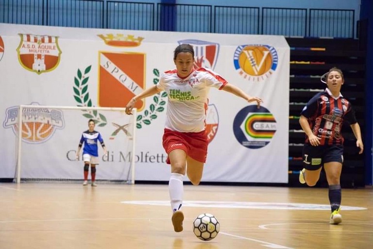 Patri Jornet in maglia Femminile Molfetta. <span>Foto Femminile Molfetta </span>