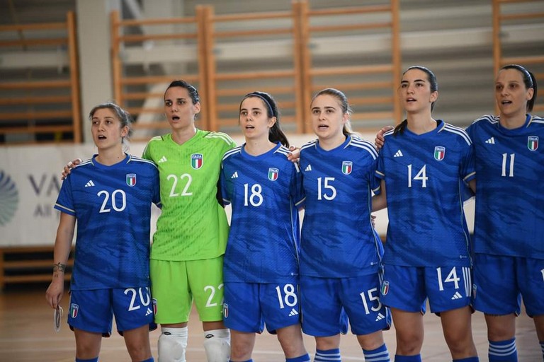 dell'Ernia con la nazionale italiana. <span>Foto Futsal Week </span>