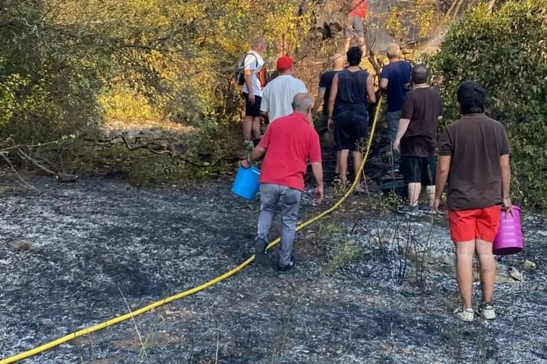 Incendio a Lama Martina