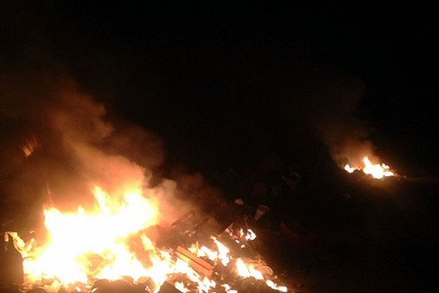 incendi rifiuti su Molfetta-Ruvo. <span>Foto Pasquale Salvemini</span>