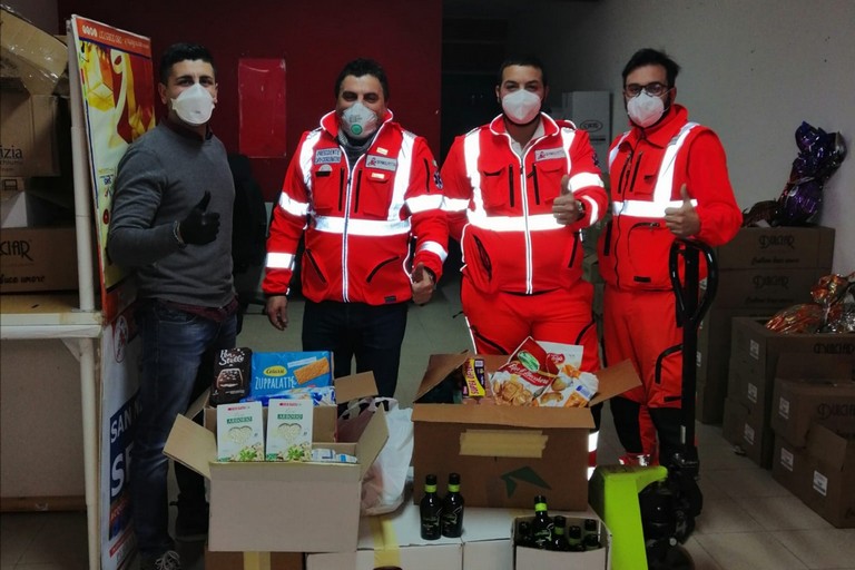 I beni alimentari donati al Sermolfetta