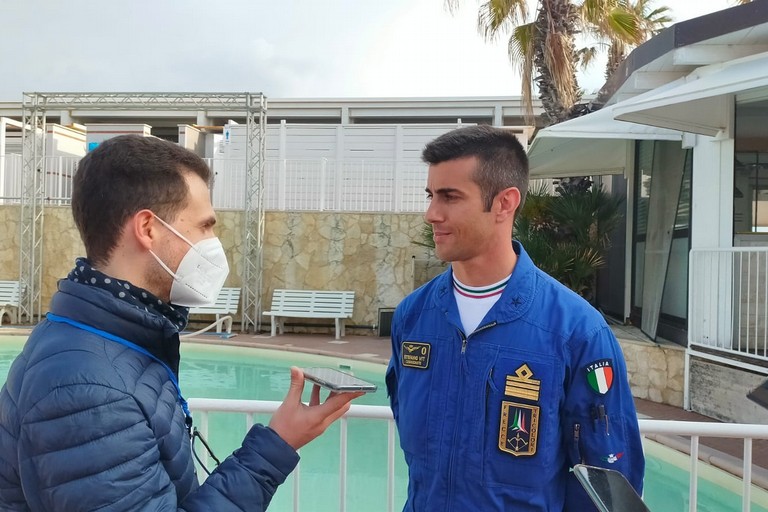 Stefano Vit intervistato da Giuseppe Dalbis. <span>Foto Gabriella Serrone</span>