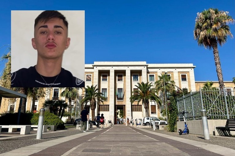 Il Policlinico e, nel riquadro, Eugenio Palermiti