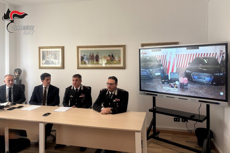 La conferenza stampa dei Carabinieri