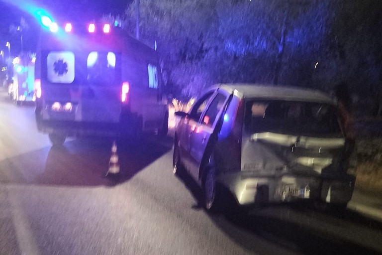 L'incidente stradale avvenuto sulla strada provinciale 112