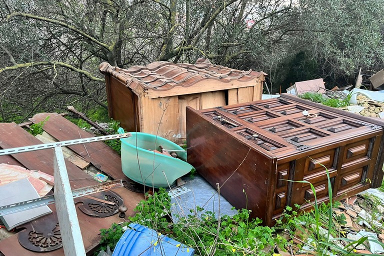 L'ennesima discarica tra gli ulivi nella zona artigianale di Molfetta