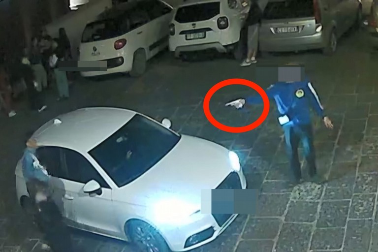 Un frame dei video ripresi dai residenti