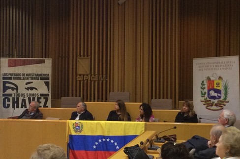 Incontro Console del Venezuela Gutierrez Graffe. <span>Foto Isabella de Pinto</span>