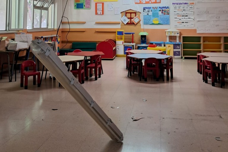 Corpo illuminante caduto