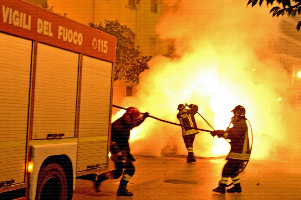 Gli incendi a Molfetta