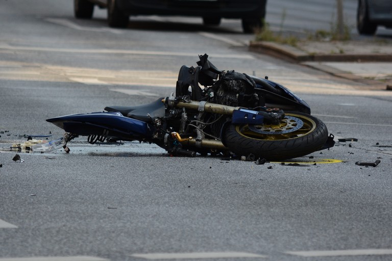 Incidente moto foto di repertorio