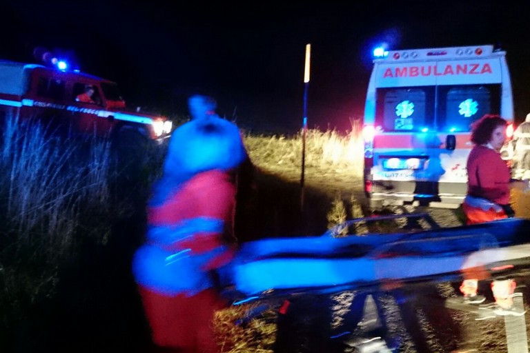 L'incidente avvenuto sulla Molfetta-Bisceglie