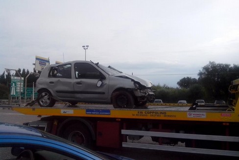 L'incidente lungo la strada statale 56