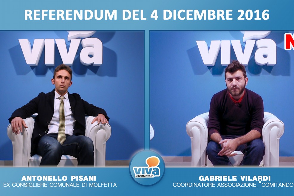 Intervista doppia referendum 4 dicembre 2016. <span>Foto Vincenzo Bisceglie</span>