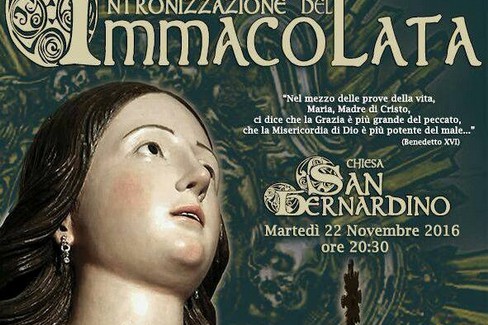 Intronizzazione statua Immacolata