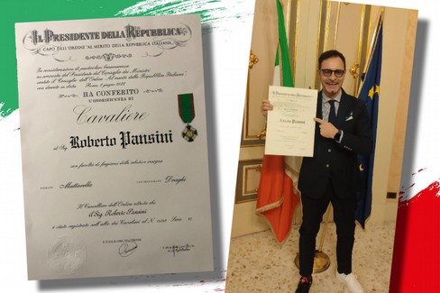 Roberto Pansini Cavaliere al merito della Repubblica Italiana