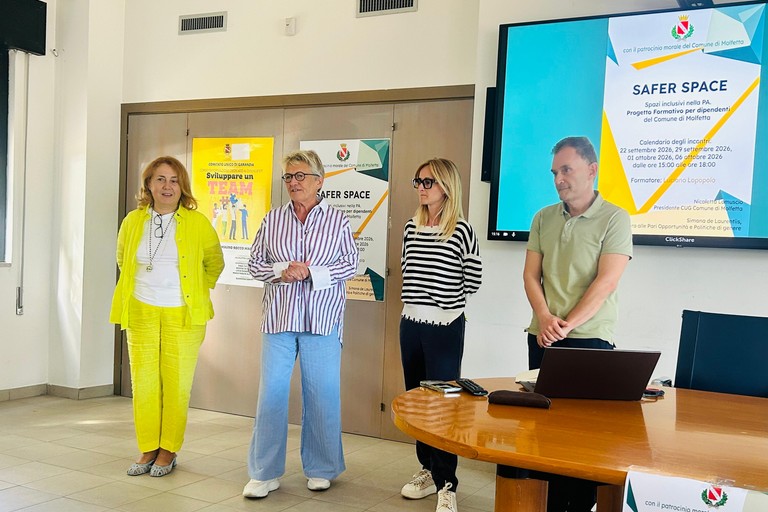 Al Comune di Molfetta il workshop “Safer Space” per promuovere inclusione e pari opportunità