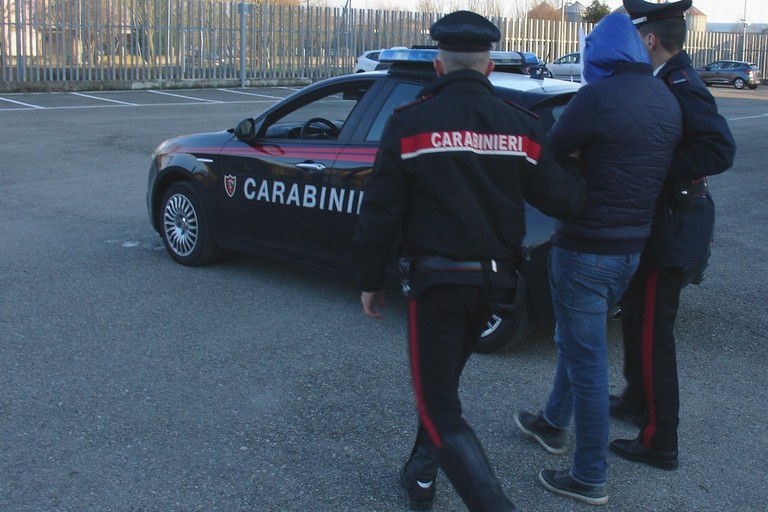 L'arresto operato dai Carabinieri