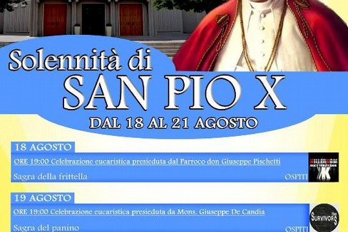 Programma festa san pio x 2016