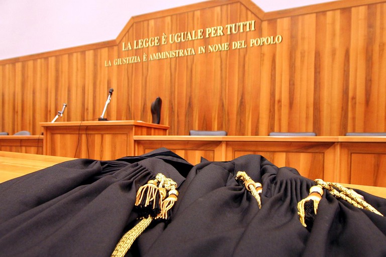 Un'aula del Tribunale