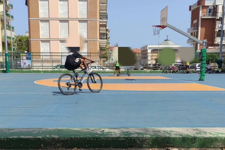Biciclette nel playground