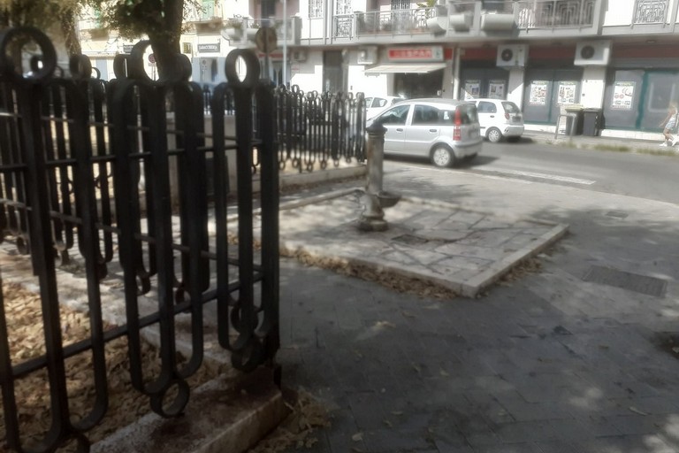Fontane non funzionanti a Molfetta